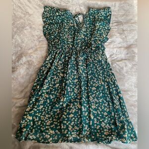 SheIn Teal Floral Sundress Sz L